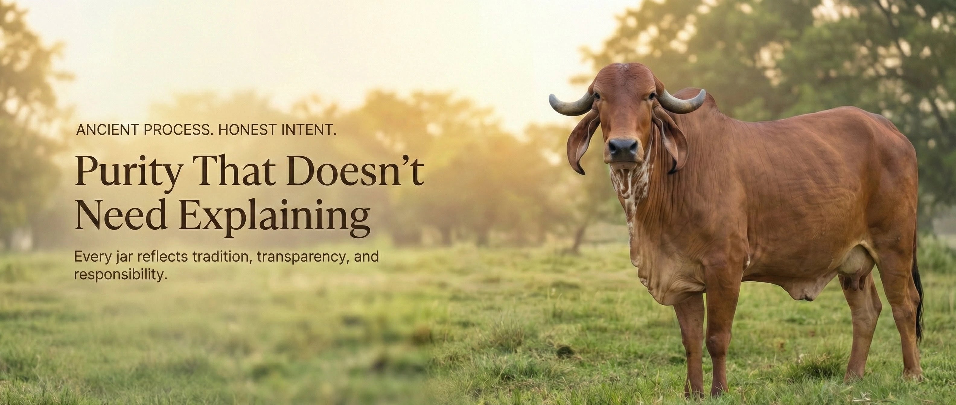 Gir cows grazing in field representing natural purity and source of A2 ghee